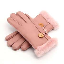 Wool Gloves Splicing Gloves Multi Color Fur Integrated YT1