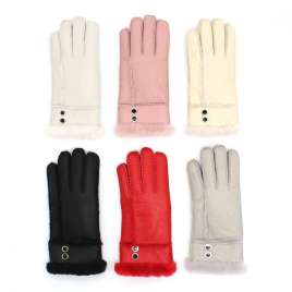 Merino sheepskin gloves multi-color YT2