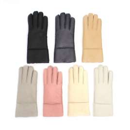 Cashmere leather gloves Hand sewn one design Warm touch screen gloves YT5