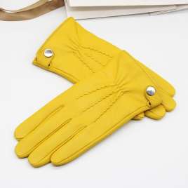 Cold weather men's gloves soft and comfortable yellow gloves NAN82