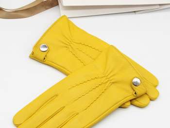 Cold weather men's gloves soft and comfortable yellow gloves NAN82