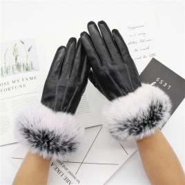 Touch screen leather gloves, winter driving and cycling gift gloves MK09