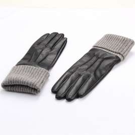 Wrist screw extended version wool inner sheepskin gloves skiing NS143