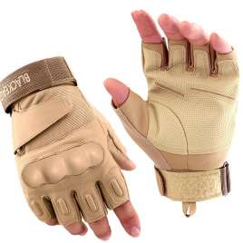 Tactical combat gloves, safety protective gloves, half cut gloves BAN11