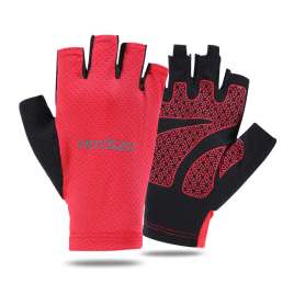 Red mountain bike glove gift for customized riding glove factory BAN30