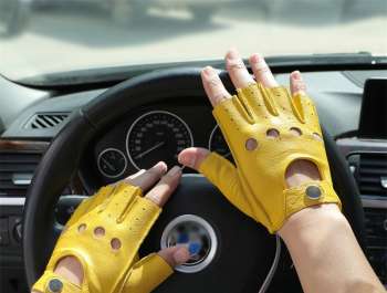 Yellow Deer Skin Gloves, Business Men's Motorcycle Gloves, China Factory BANP7